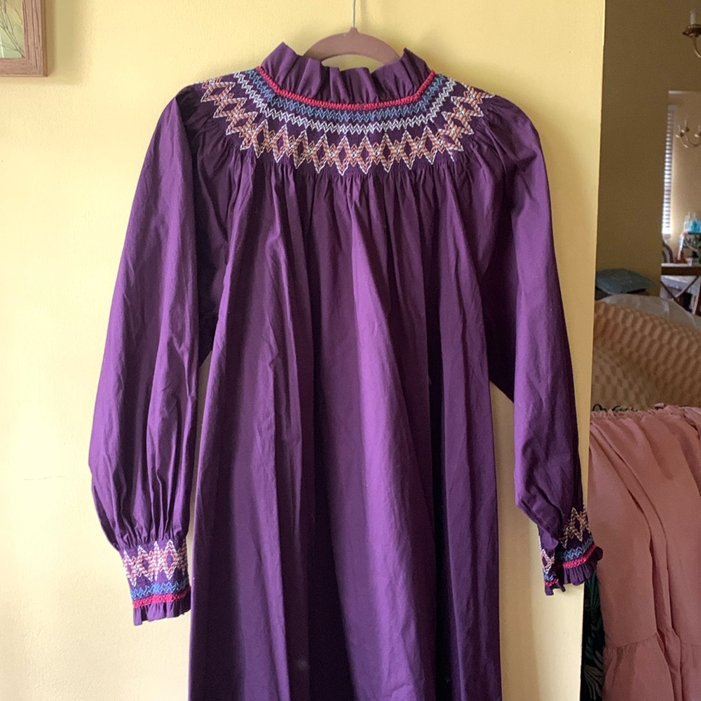 Tuckernuck Purple smocked dress